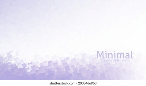Abstrakter ungesättigter, sehr hellkalter violetter und weißer, subtiler Hintergrund. Minimales Vektorgrafik-Muster
