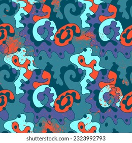 Abstract unusual colorful seamless pattern 