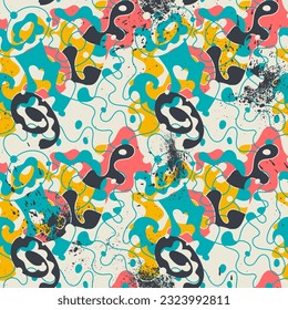 Abstract unusual colorful seamless pattern 