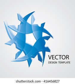Abstract Unusual Logo Icon. Technology Geometric Symbol. Vector Illustration.