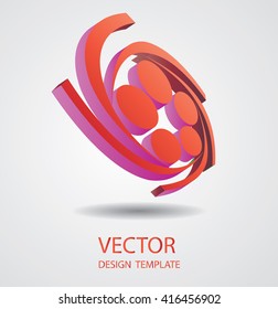 Abstract Unusual Logo Icon. Technology Geometric Symbol. Vector Illustration.