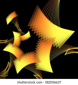 Abstract unusual modern background with geometrical shapes. Digital creative artwork.