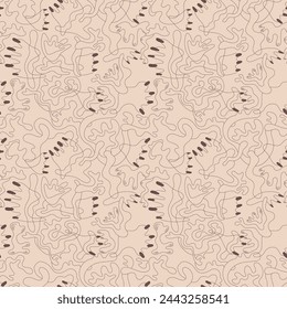 Abstract unusual seamless pattern wave shapes for apparel things, textile, texture, backgrounds and to print on fabric and other design things