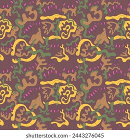 Abstract unusual seamless pattern wave shapes for apparel things, textile, texture, backgrounds and to print on fabric and other design things
