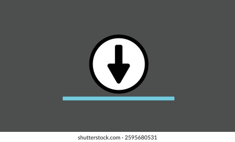 Abstract Upload Icon. Arrow Up, Data Transfer Symbol, simple icon.
