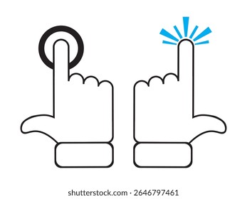 abstract upper side pointer vector design