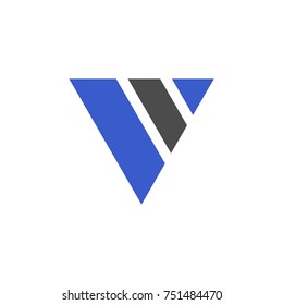 Abstract upside down triangle