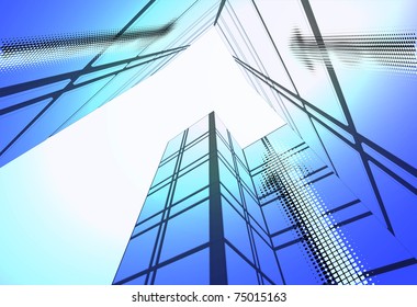Abstract urban architecture