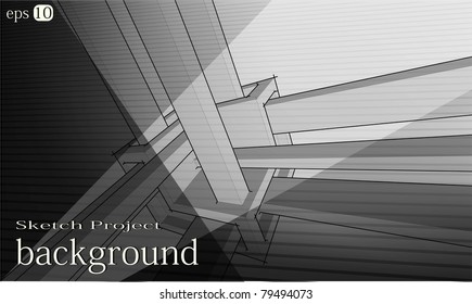Abstract urban architecture