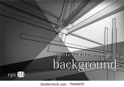 Abstract urban architecture