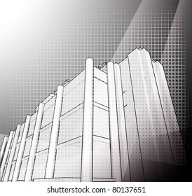 Abstract urban architecture