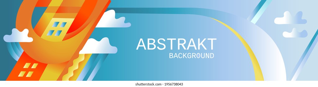 Abstract urban background for banner ,web, header, cover, brochure and others with sky and buildings .
Place for your inscription.