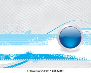 abstract urban background with button icon