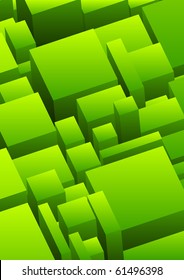 Abstract urban background in green color