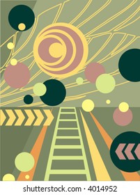 Abstract urban background series, vector illustration.