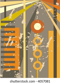 Abstract urban background series, vector illustration with grunge details.