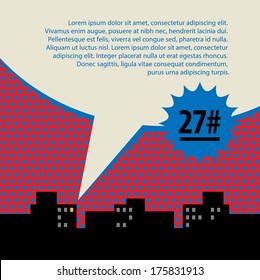 Abstract urban background, vector illustration