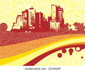 Abstract urban background. Vector illustration.