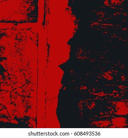 Abstract urban background with wall