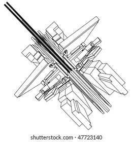 Abstract Urban City Building Vector 67