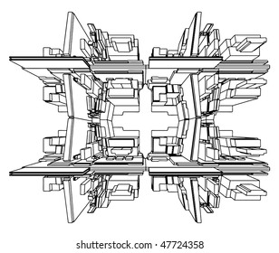 Abstract Urban City Building Vector 70