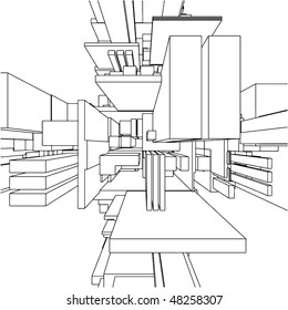 Abstract Urban City Building Vector 88