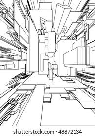 Abstract Urban City Building Vector 102