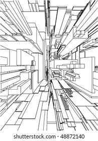 Abstract Urban City Building Vector 104