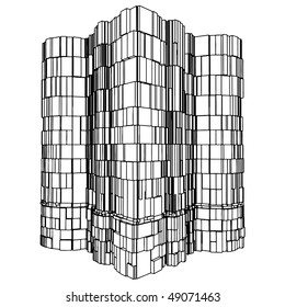 Abstract Urban City Building Vector 114