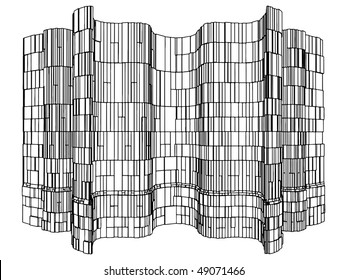 Abstract Urban City Building Vector 115