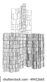 Abstract Urban City Building Vector 121