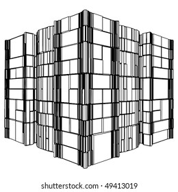 Abstract Urban City Building Vector 123