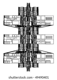 Abstract Urban City Building Vector 129