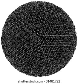 Abstract Urban City Globe From Cube And Prism Vector 01