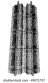 Abstract Urban City Of Skyscrapers Vector 117
