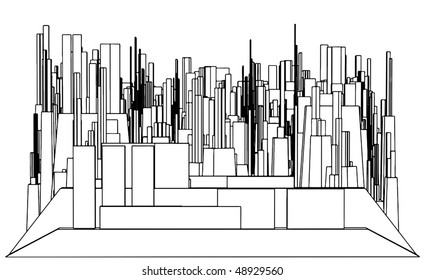 Abstract Urban City Vector 107