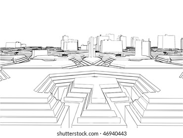 Abstract Urban City Vector 42