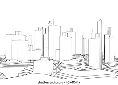 Abstract Urban City Vector 44