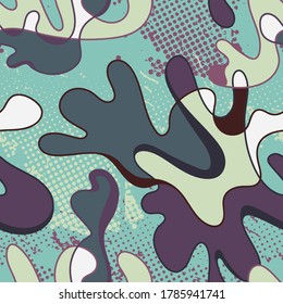 Abstract urban colorful seamless pattern