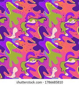Abstract urban colorful seamless pattern