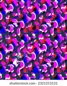 Abstract urban colorful seamless pattern 