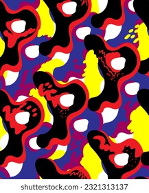 Abstract urban colorful seamless pattern 