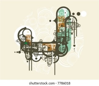 abstraktes Stadtdesign