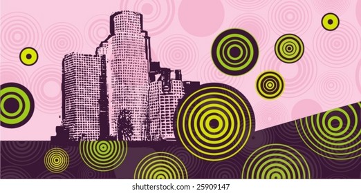 Abstract urban design, vector series.