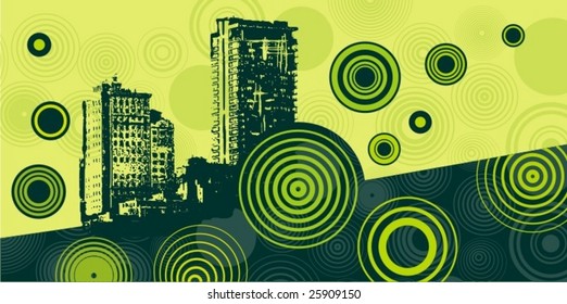Abstract urban design, vector series.