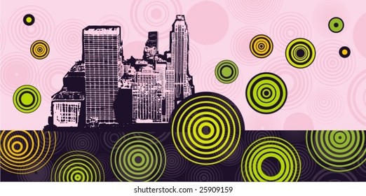 Abstract urban design, vector series.
