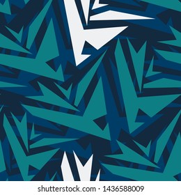Abstract urban geometry pattern with chaotic elements.