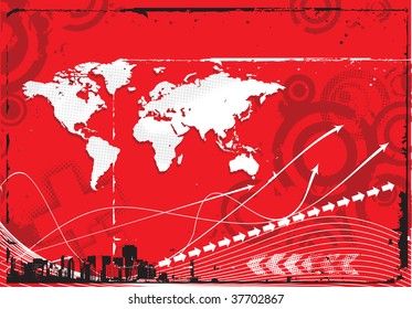 abstract urban grunge city background,vector illustration