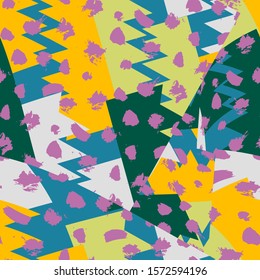 Abstract urban grunge pattern with curved elements. 