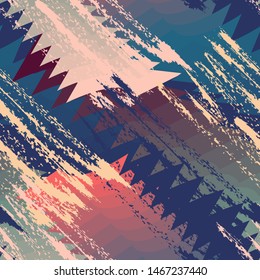 Abstract urban grunge pattern with gradient curved elements.